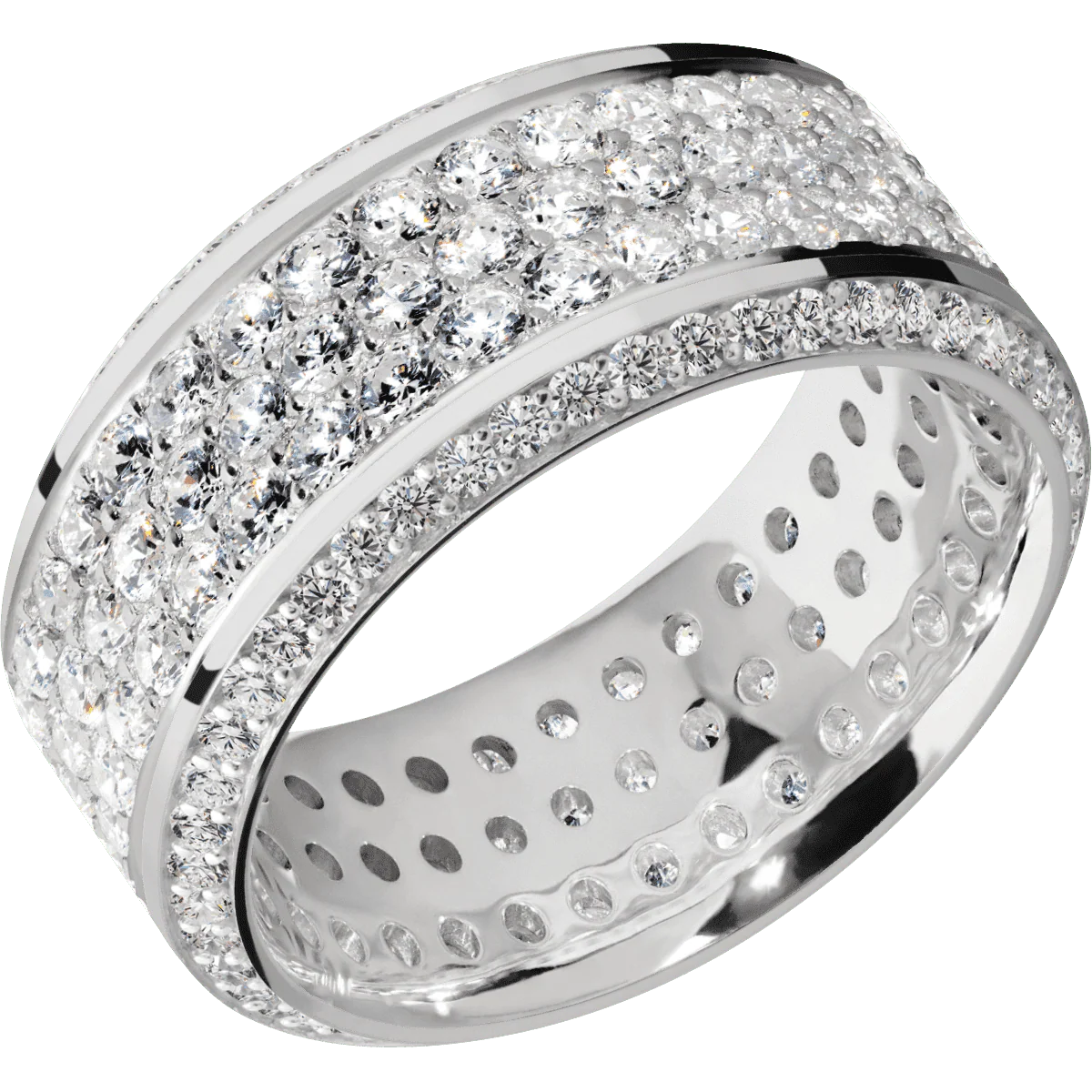 10K White Gold + Polish , Polish Finish - Image 2