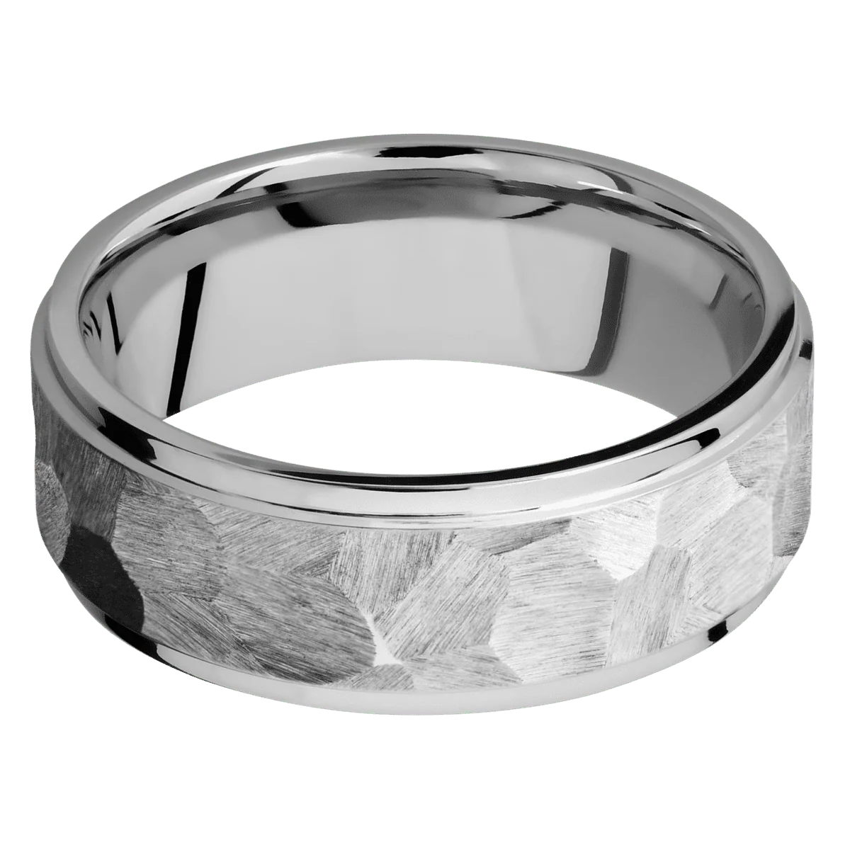 10K White Gold + Rock , Polish Finish - Image 3