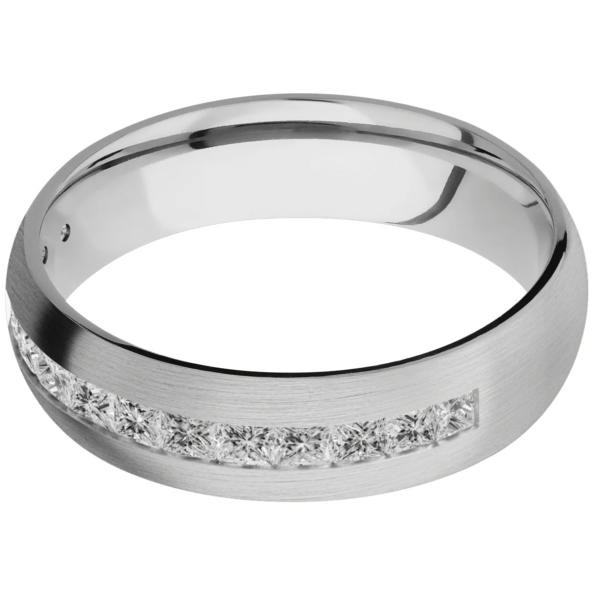 10K White Gold + Satin Finish - Image 3