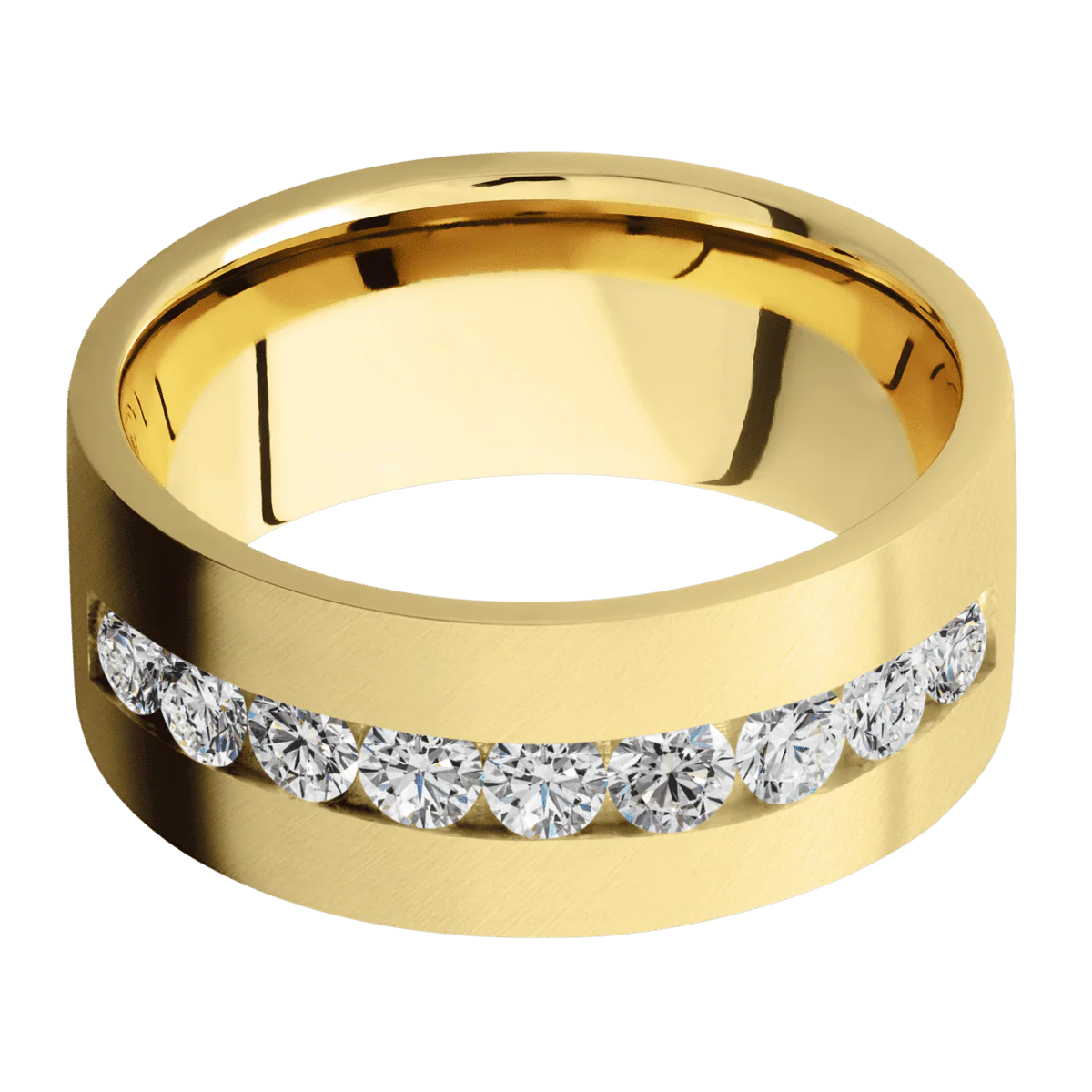 10K Yellow Gold + Anglesatin Finish - Image 3