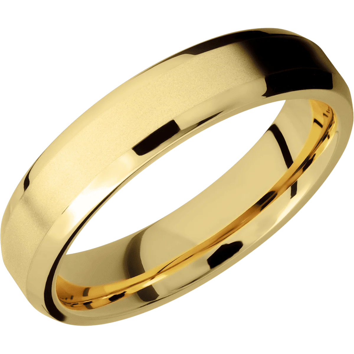 10K Yellow Gold + Bead , Polish Finish - Image 2