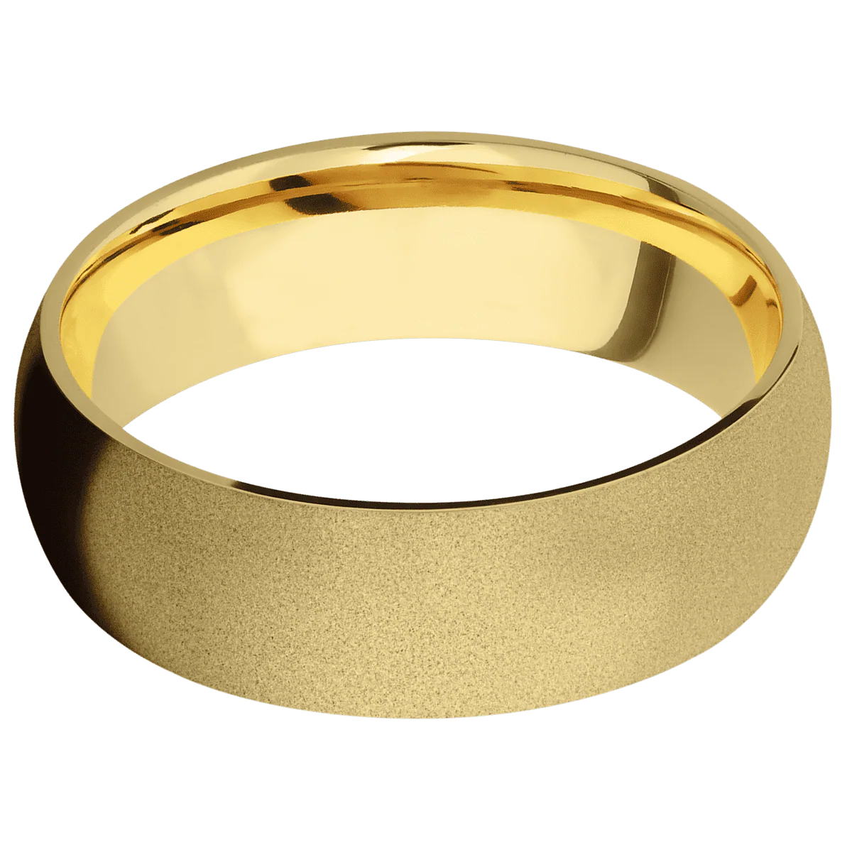 10K Yellow Gold + Sand Finish - Image 3