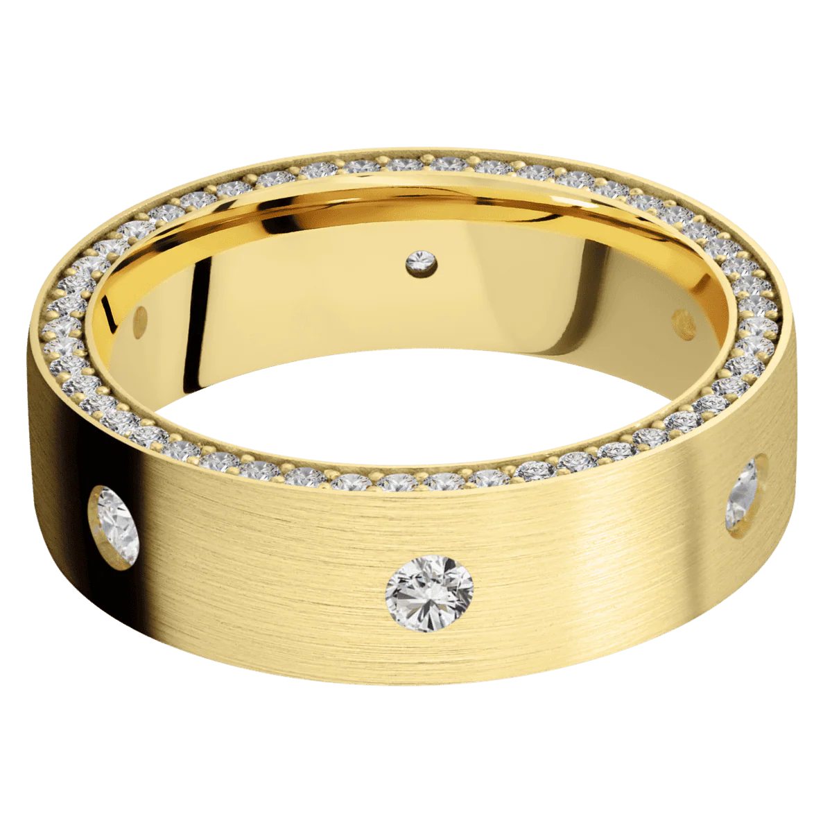 10K Yellow Gold + Satin Finish - Image 3