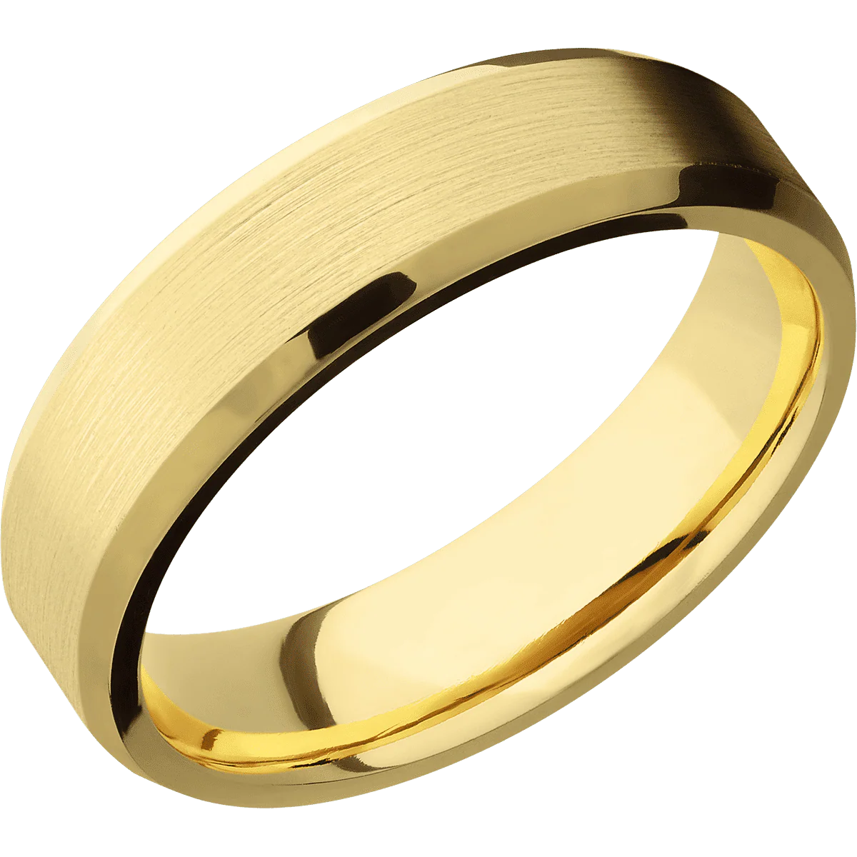 10K Yellow Gold + Satin , Polish Finish - Image 2