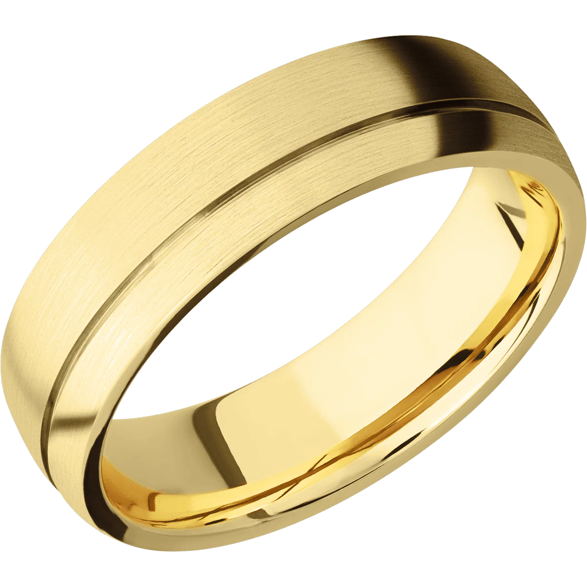 10K Yellow Gold + Satin , Satin Finish - Image 2