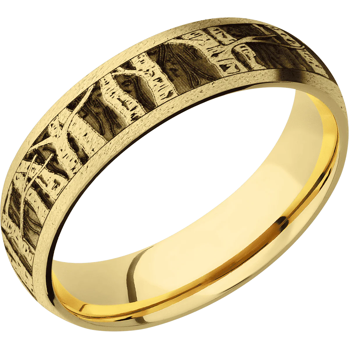 10K Yellow Gold + Stone Finish - Image 2