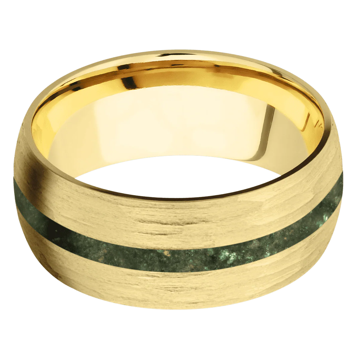 10K Yellow Gold + Treebarkh Finish - Image 3