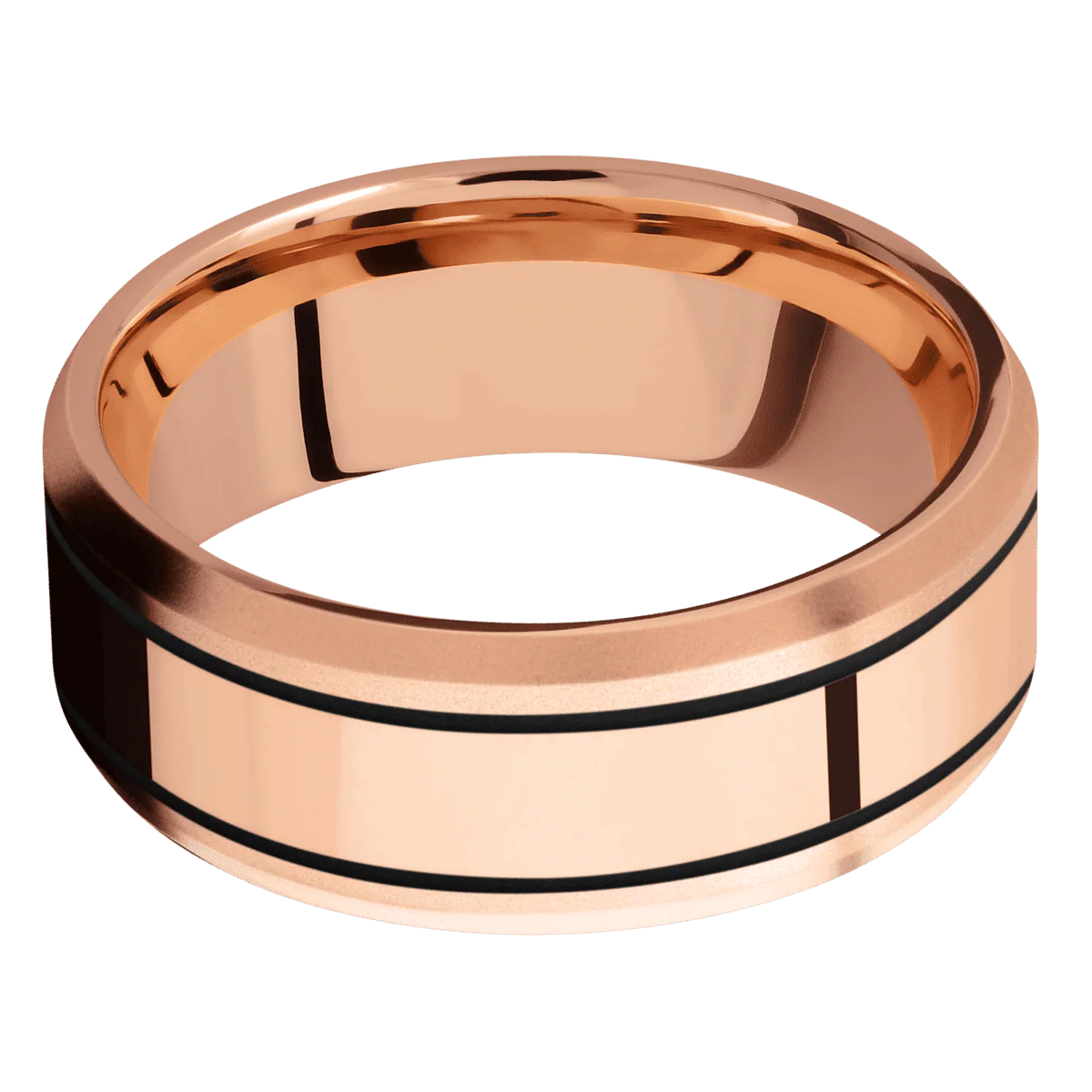 14K Rose Gold + Bead , Bead Finish - Image 3
