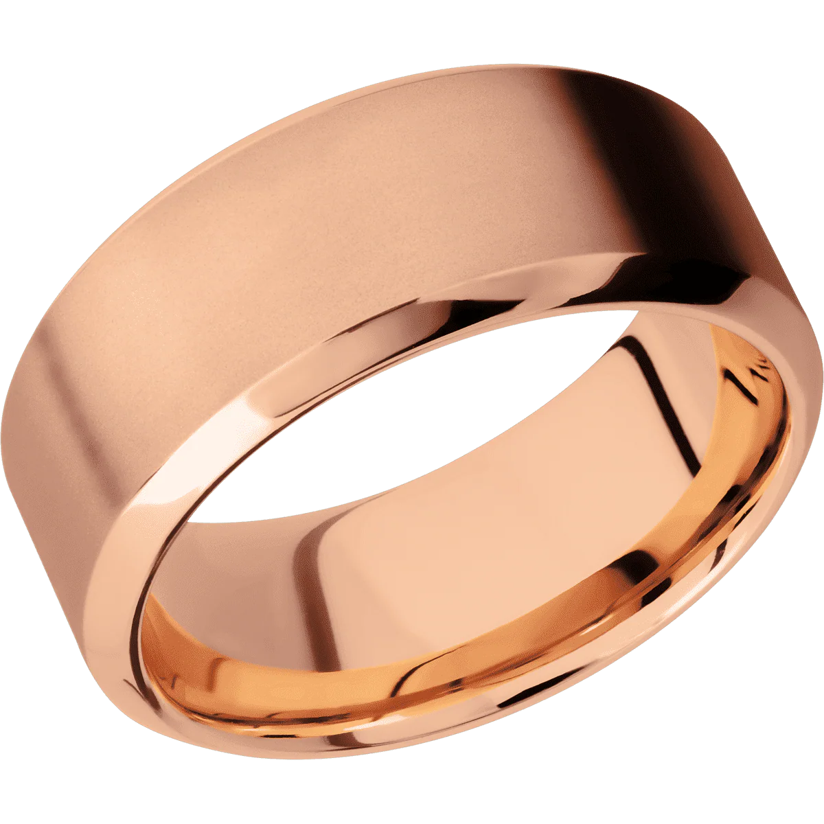 14K Rose Gold + Bead , Polish Finish - Image 2
