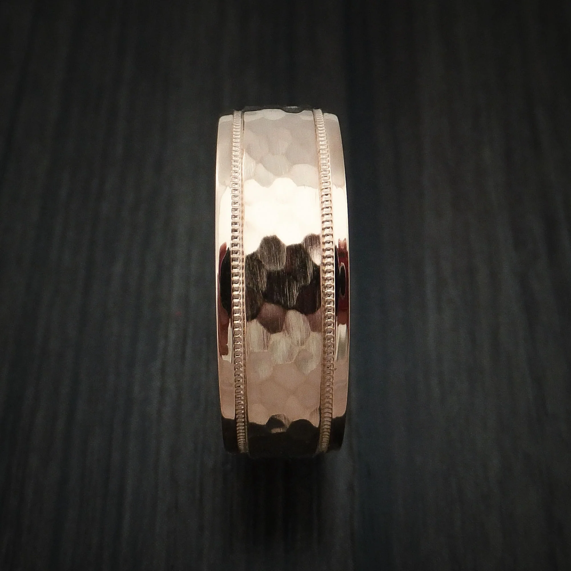 Rose Gold Classic Style Wedding Men's Band Custom Made - Image 3