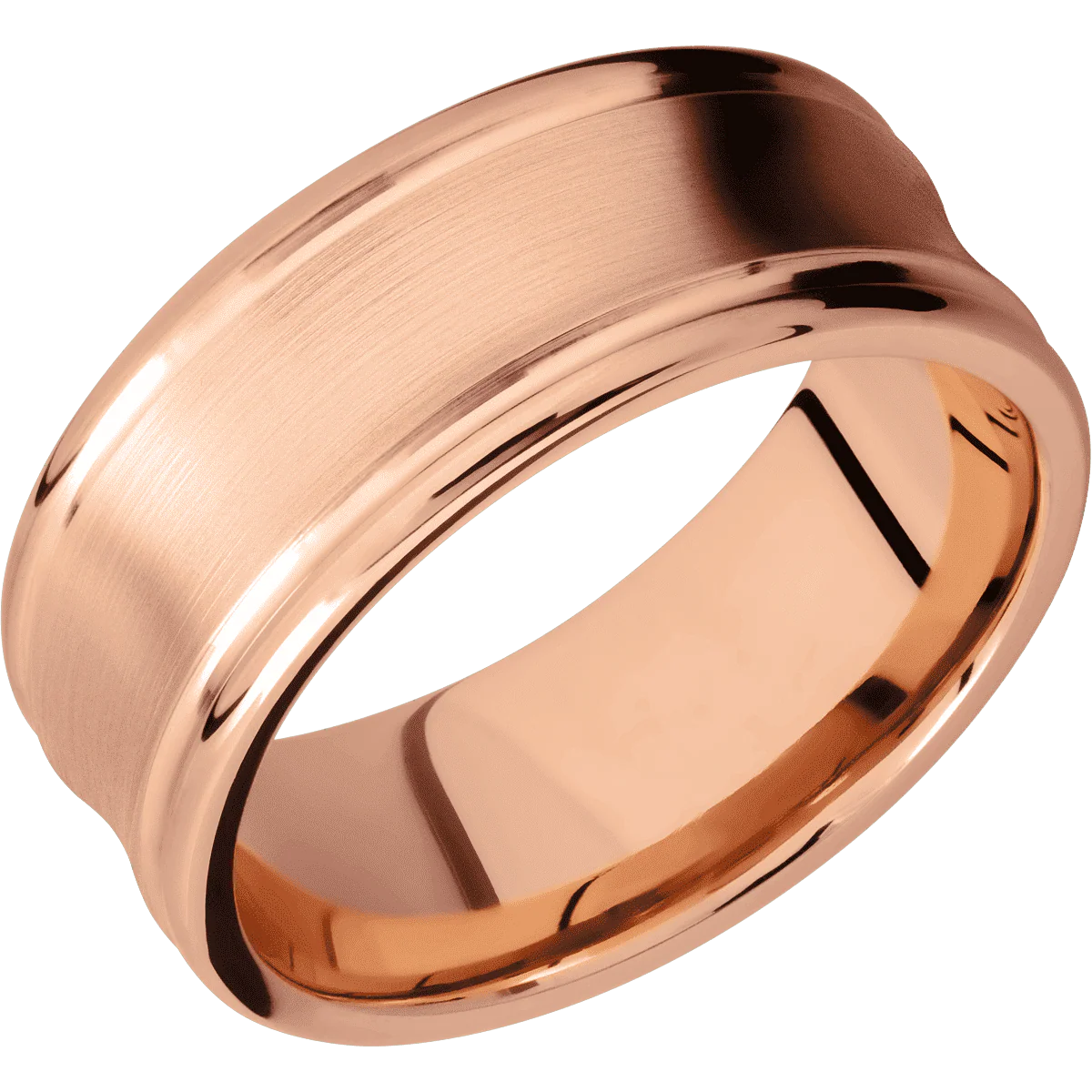 14K Rose Gold + Satin , Polish Finish - Image 2