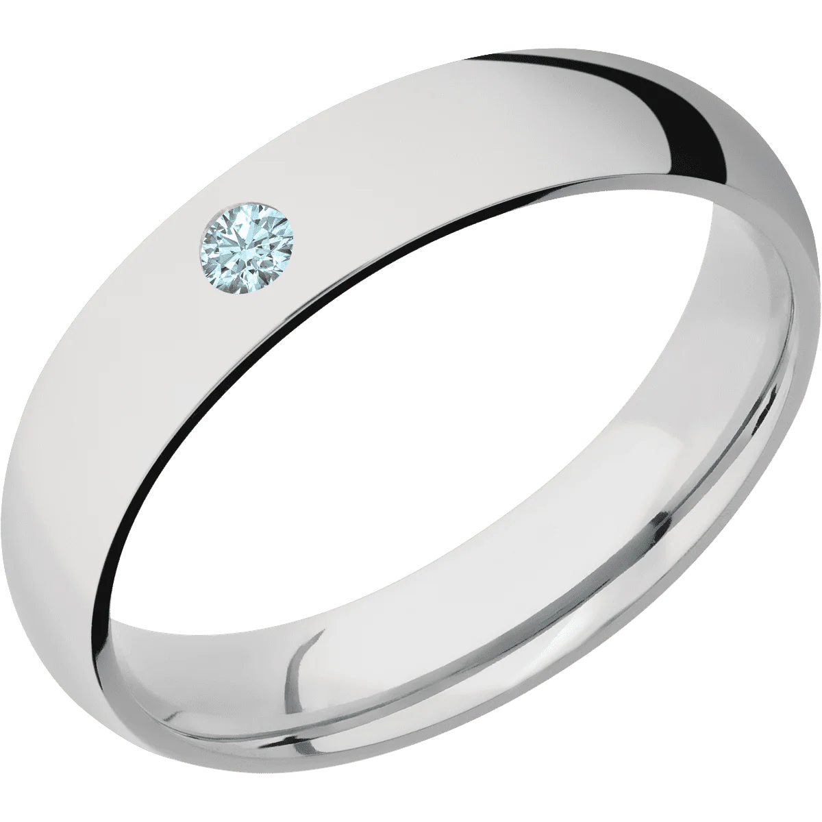 14K White Gold + Polish Finish - Image 2