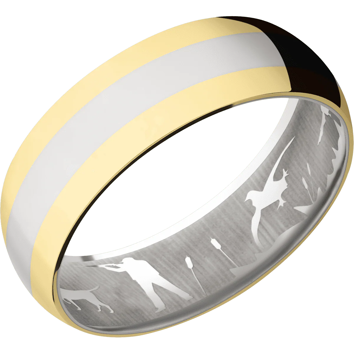 14K White Gold + Polish Finish - Image 2