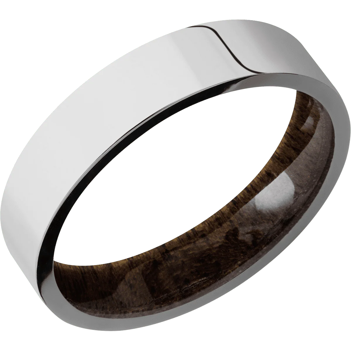 14K White Gold + Polish Finish + Walnut - Image 2