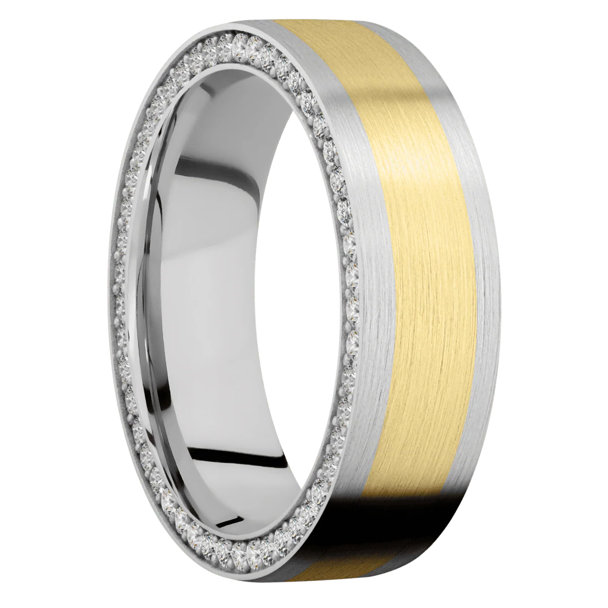 14K White Gold + Satin Finish