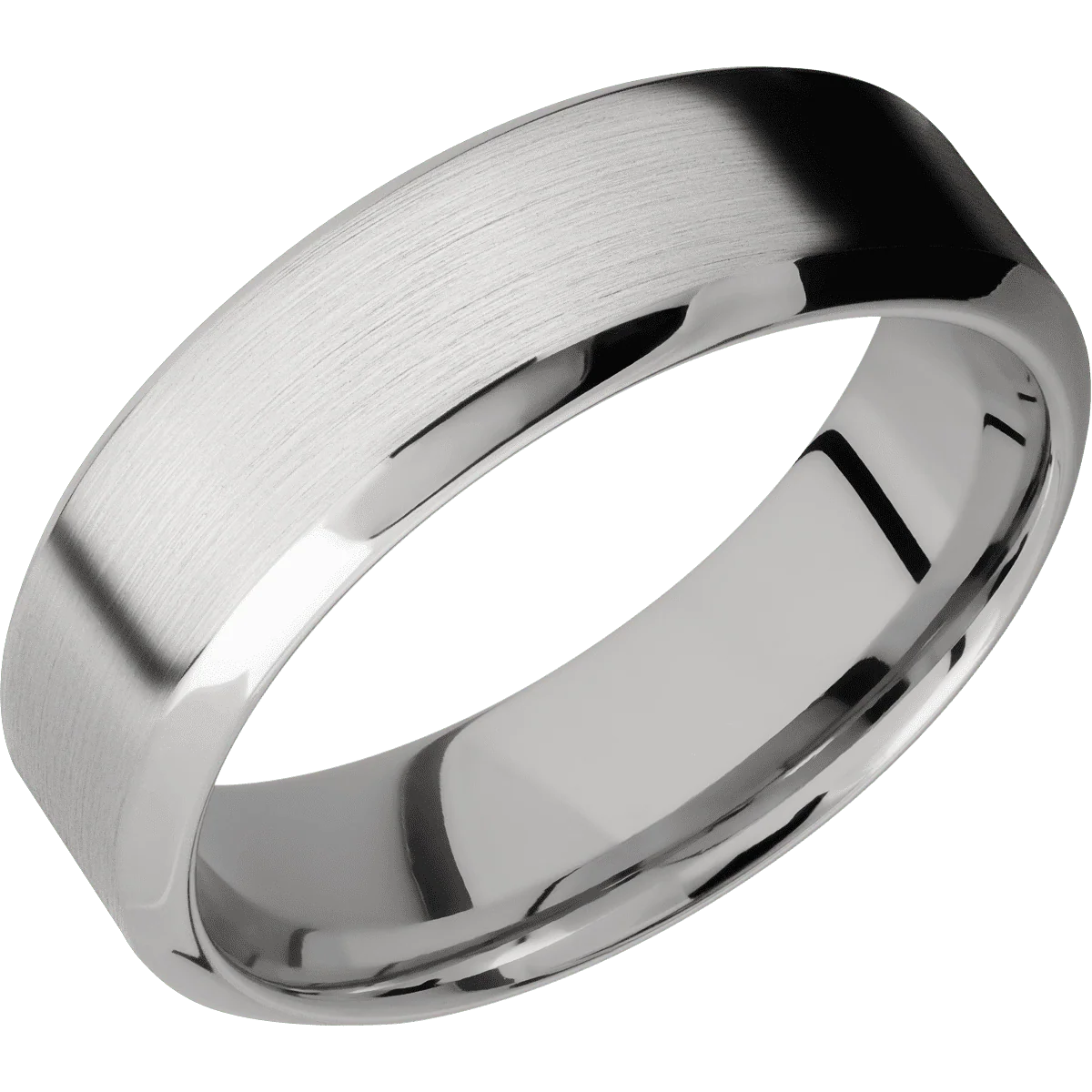 14K White Gold + Satin , Polish Finish - Image 2