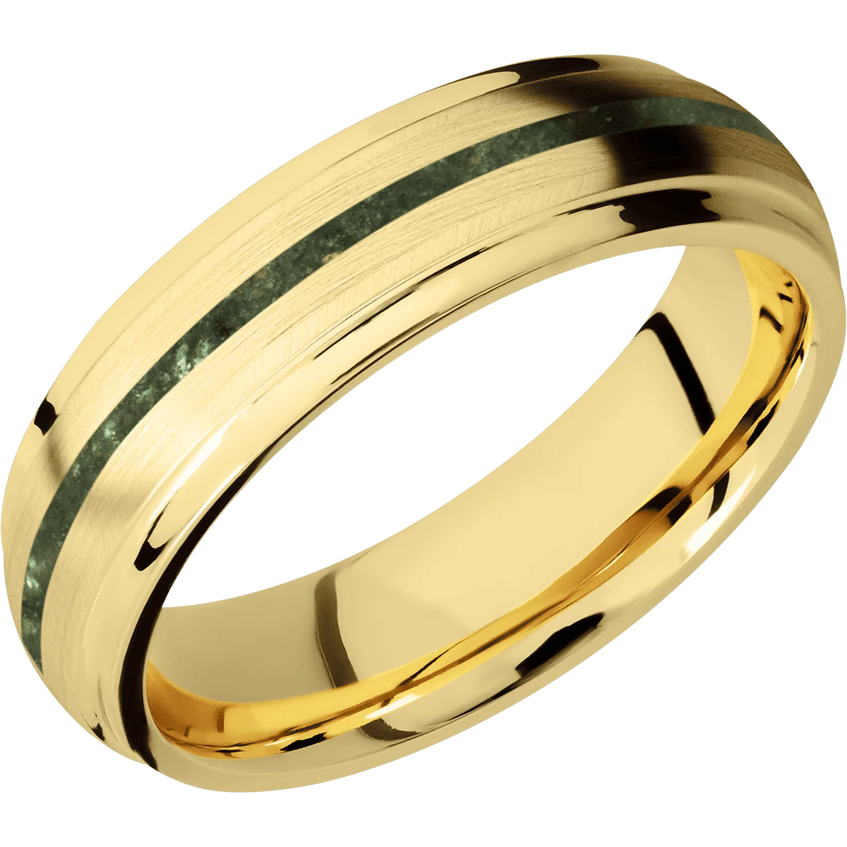 14K Yellow Gold + Anglesatin , Polish Finish - Image 2