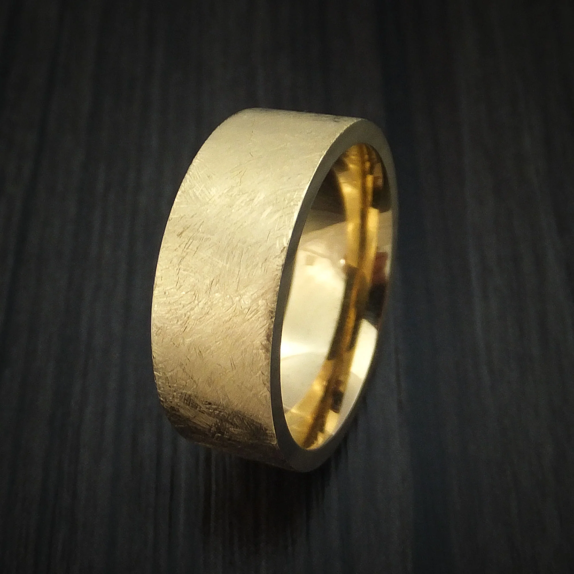 Yellow Gold Classic Style Wedding Men's Band Custom Made - Image 4
