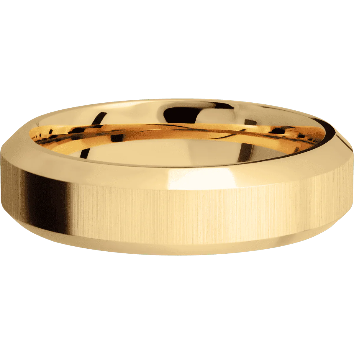 14K Yellow Gold + Crosssatin , Polish Finish - Image 3