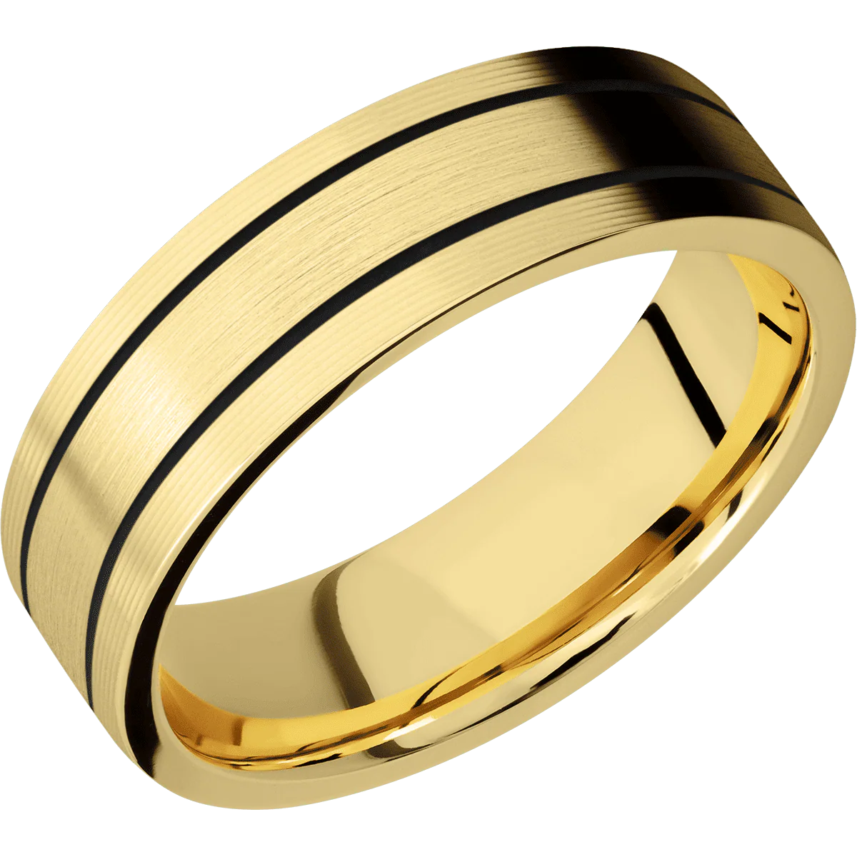 14K Yellow Gold + Machine Finish - Image 2
