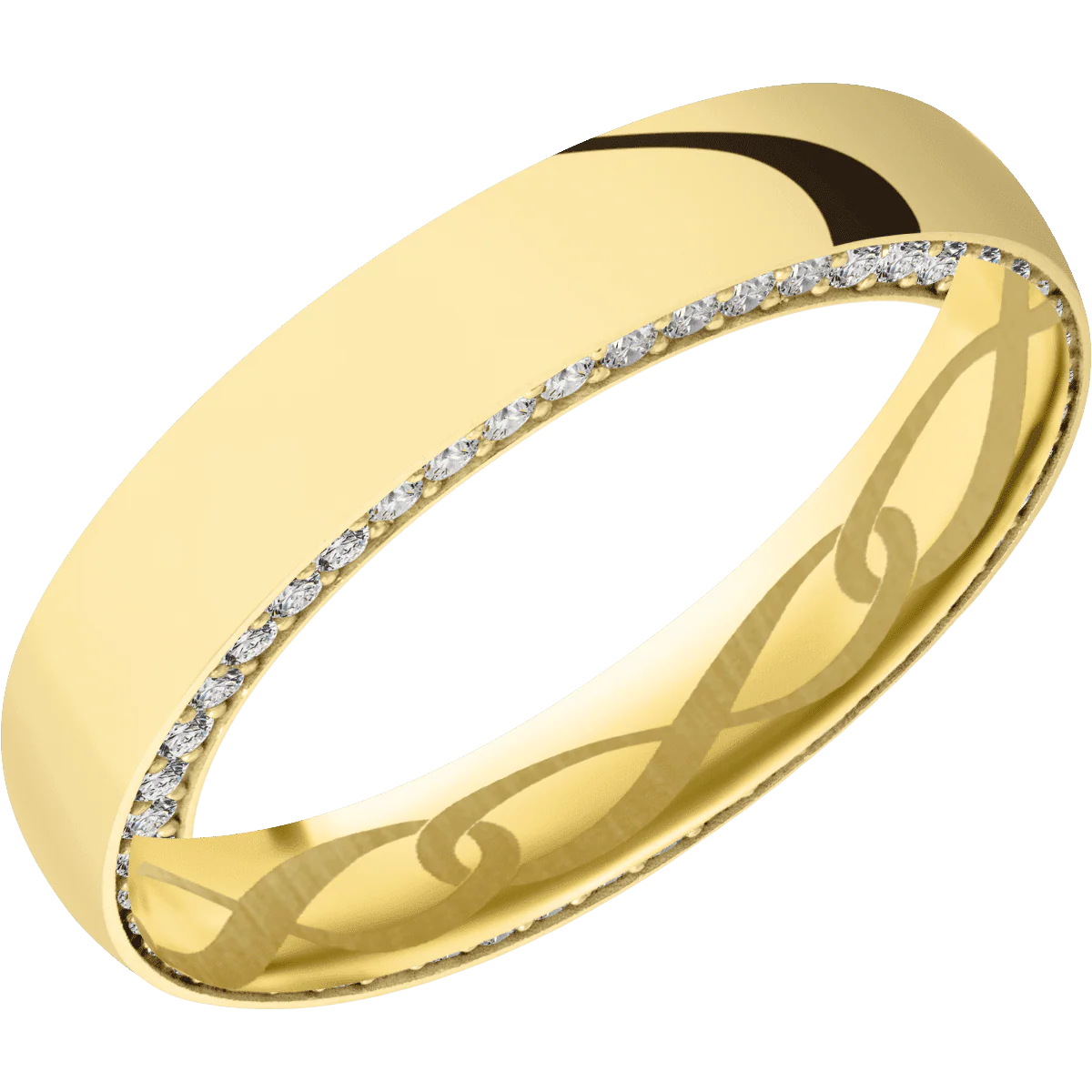 14K Yellow Gold + Polish Finish - Image 2