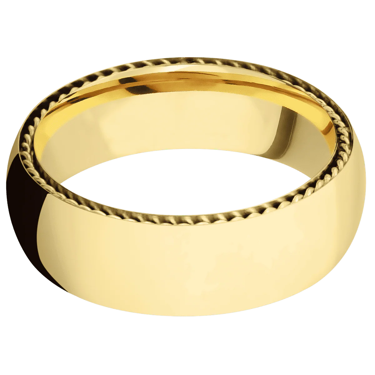14K Yellow Gold + Polish Finish - Image 3