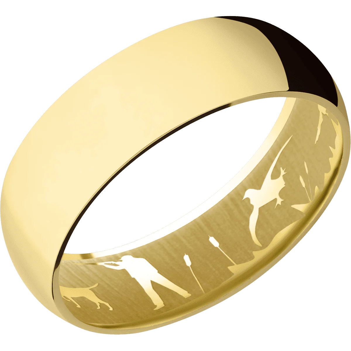 14K Yellow Gold + Polish Finish - Image 2