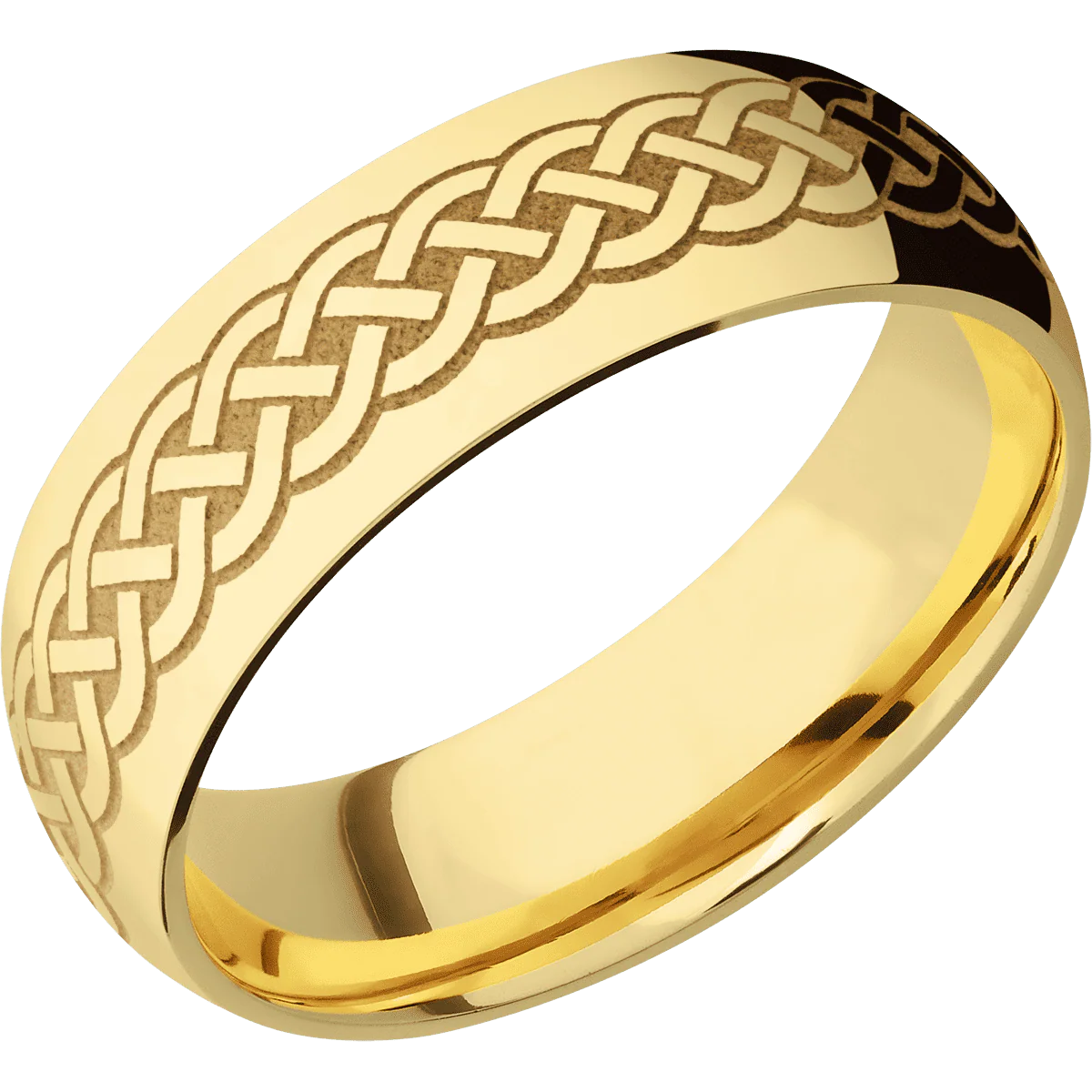 14K Yellow Gold + Polish Finish - Image 2