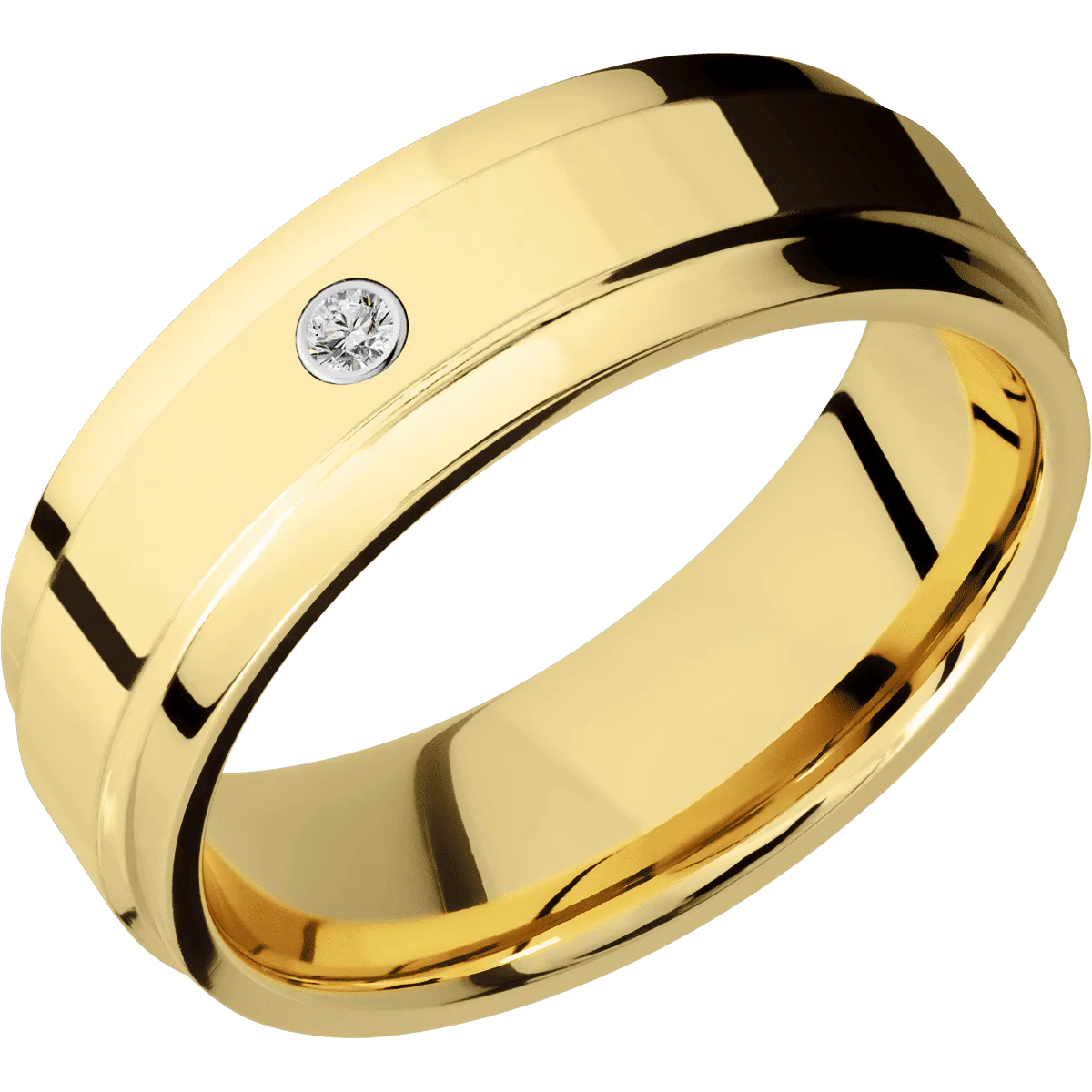 14K Yellow Gold + Polish , Polish Finish - Image 2