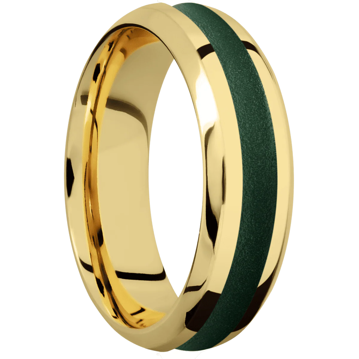 14K Yellow Gold + Polish , Polish Finish