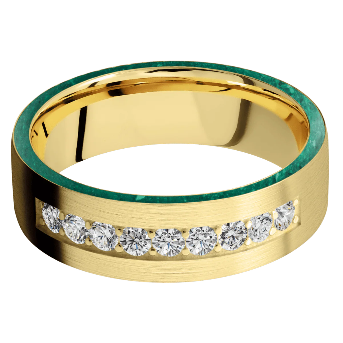 14K Yellow Gold + Satin Finish - Image 3