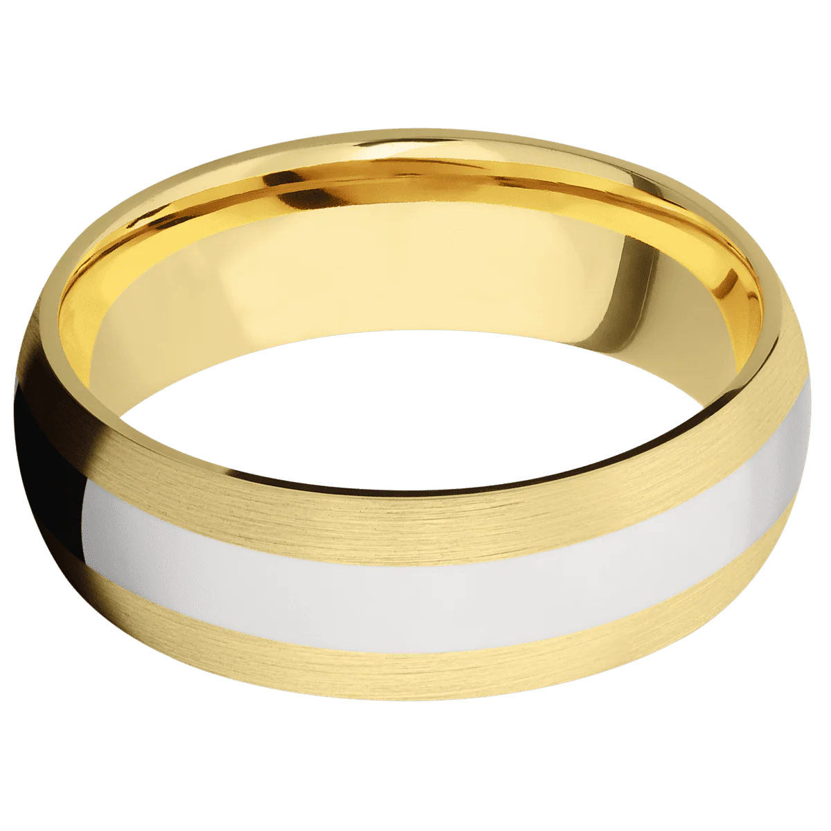 14K Yellow Gold + Satin Finish - Image 3