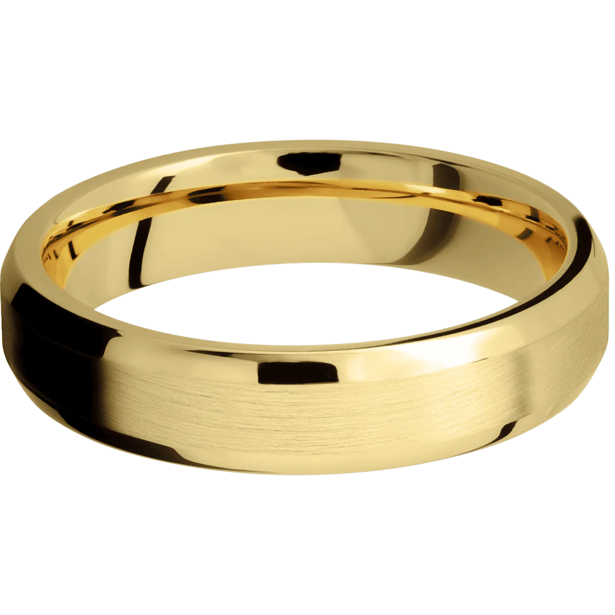 14K Yellow Gold + Satin , Polish Finish - Image 3