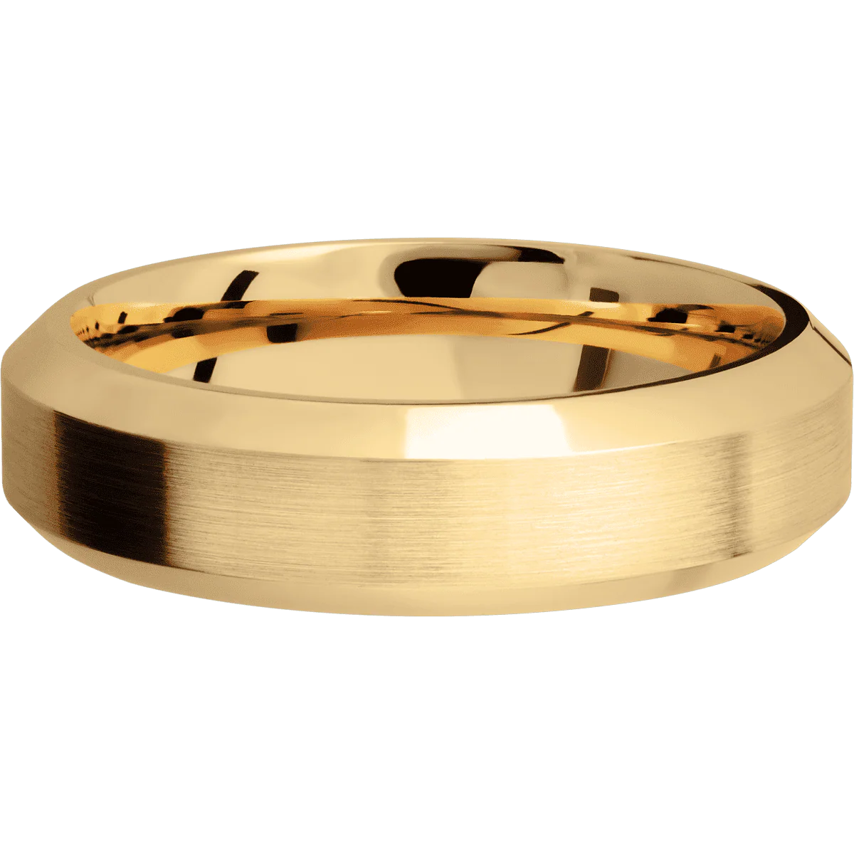 14K Yellow Gold + Satin , Polish Finish - Image 3