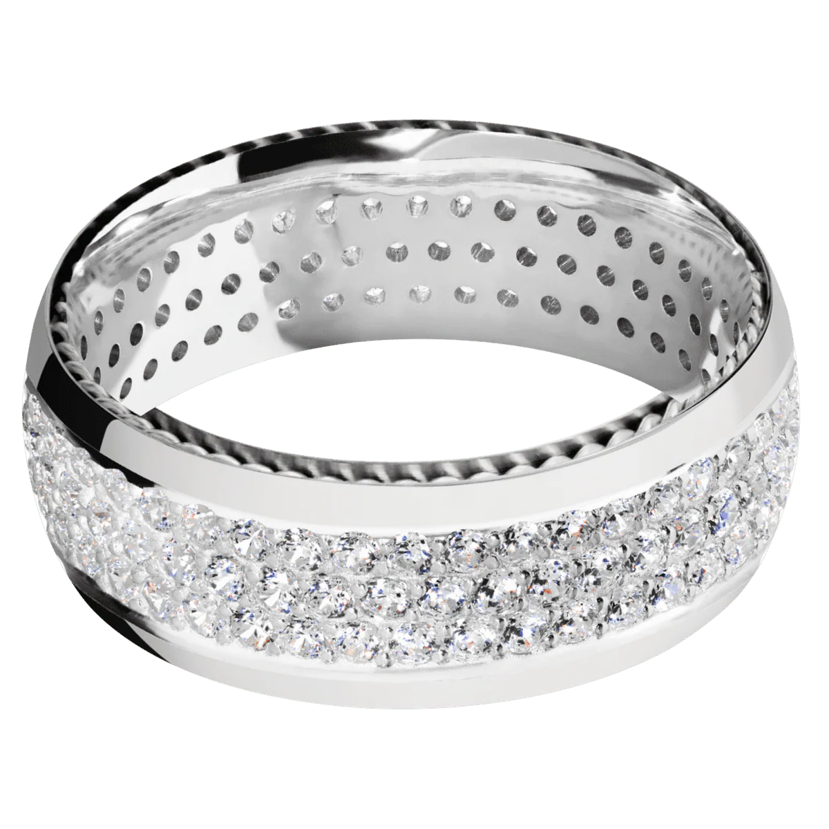 18K White Gold + Polish Finish - Image 3