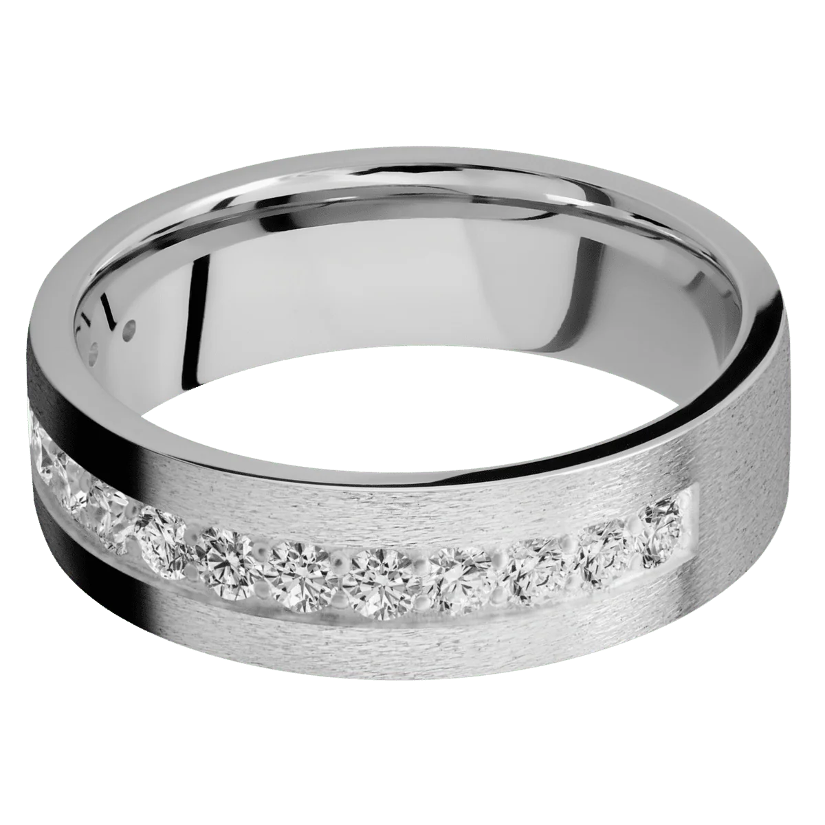 18K White Gold + Stone Finish - Image 3