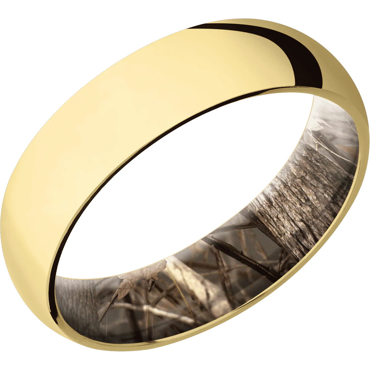 18K Yellow Gold + Polish Finish + King's Woodland - Image 2
