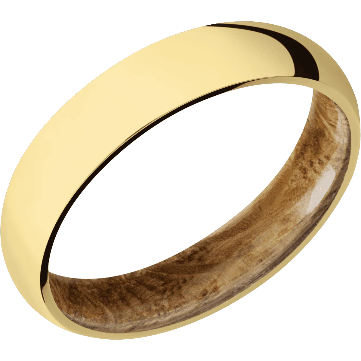 18K Yellow Gold + Polish Finish + Whiskey Barrel - Image 2