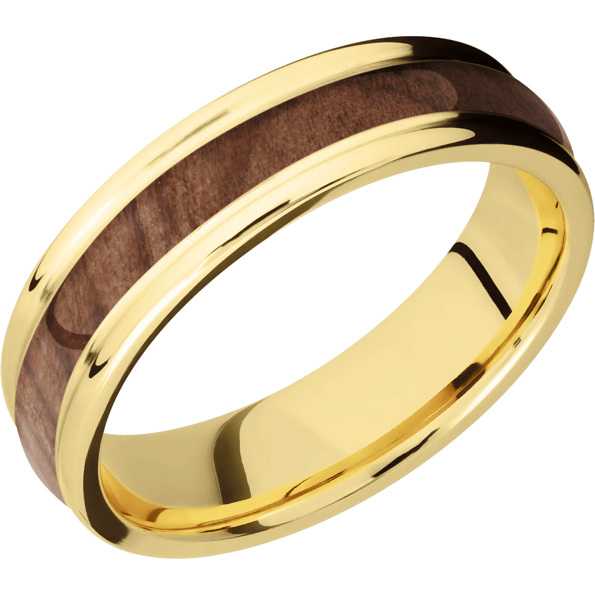 18K Yellow Gold + Satin , Polish Finish - Image 2