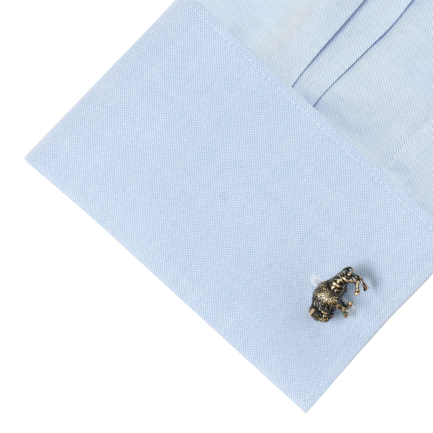 Antique Bronze Bison Cufflinks - Image 3