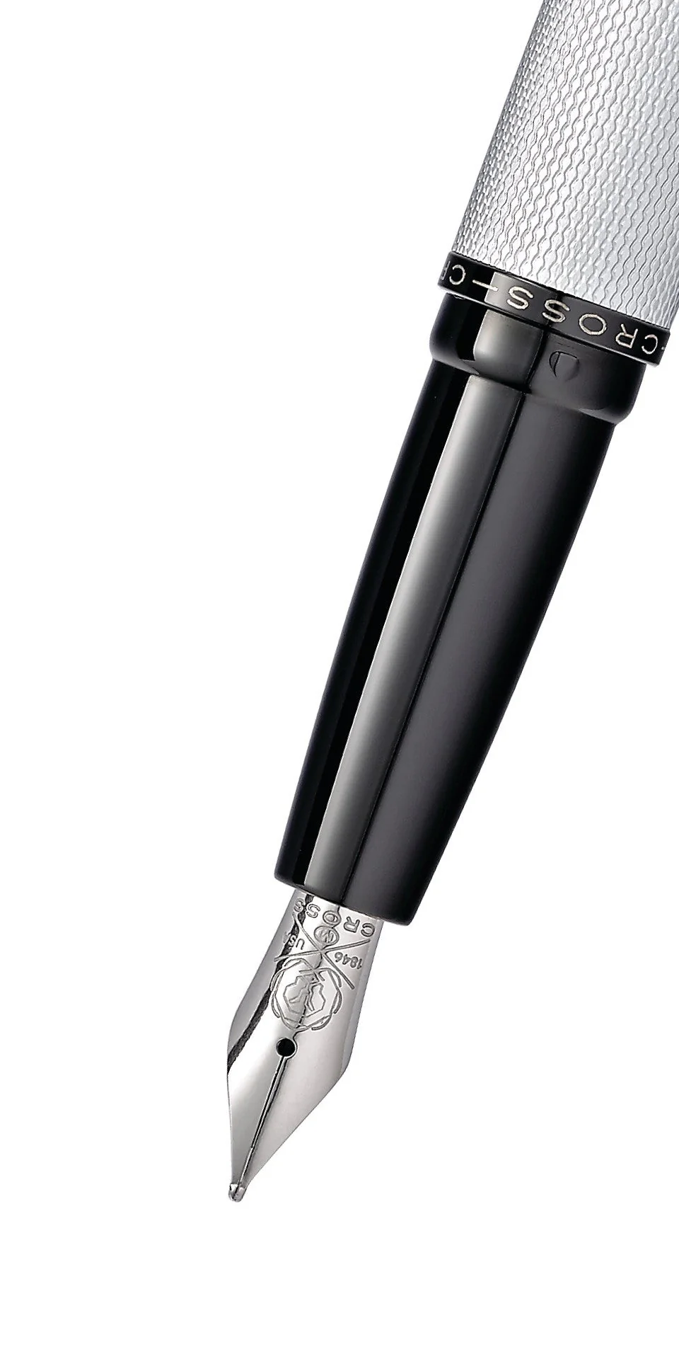 ATX® Brushed Chrome Medium Nib Fountain Pen - Image 2