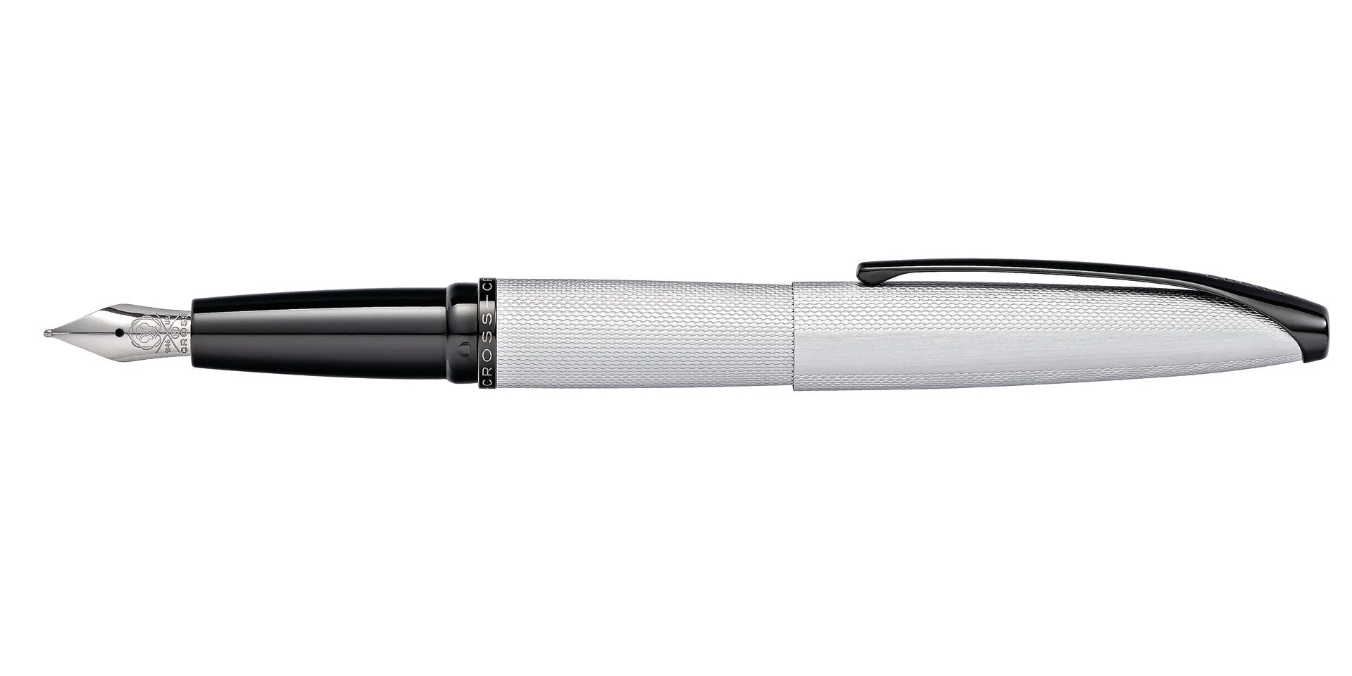 ATX® Brushed Chrome Medium Nib Fountain Pen - Image 4