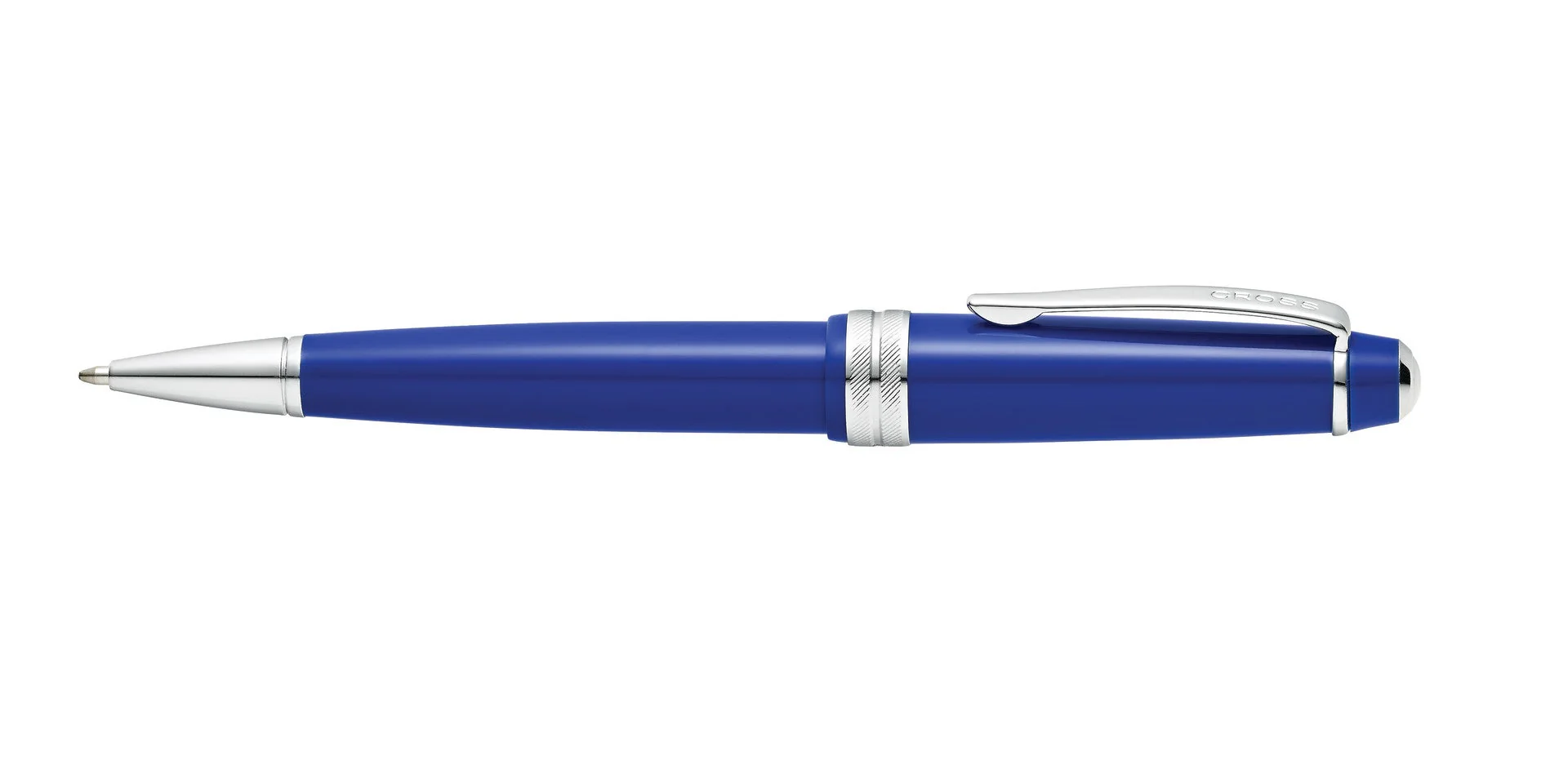 Bailey Light™ Polished Blue Resin Ballpoint Pen - Image 4