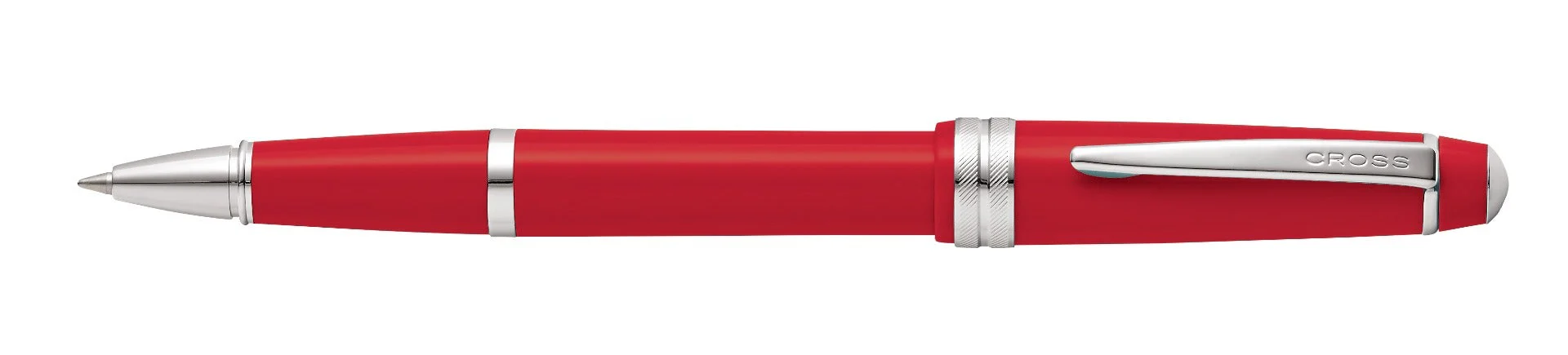 Bailey Light™ Polished Red Resin Rollerball Pen - Image 3