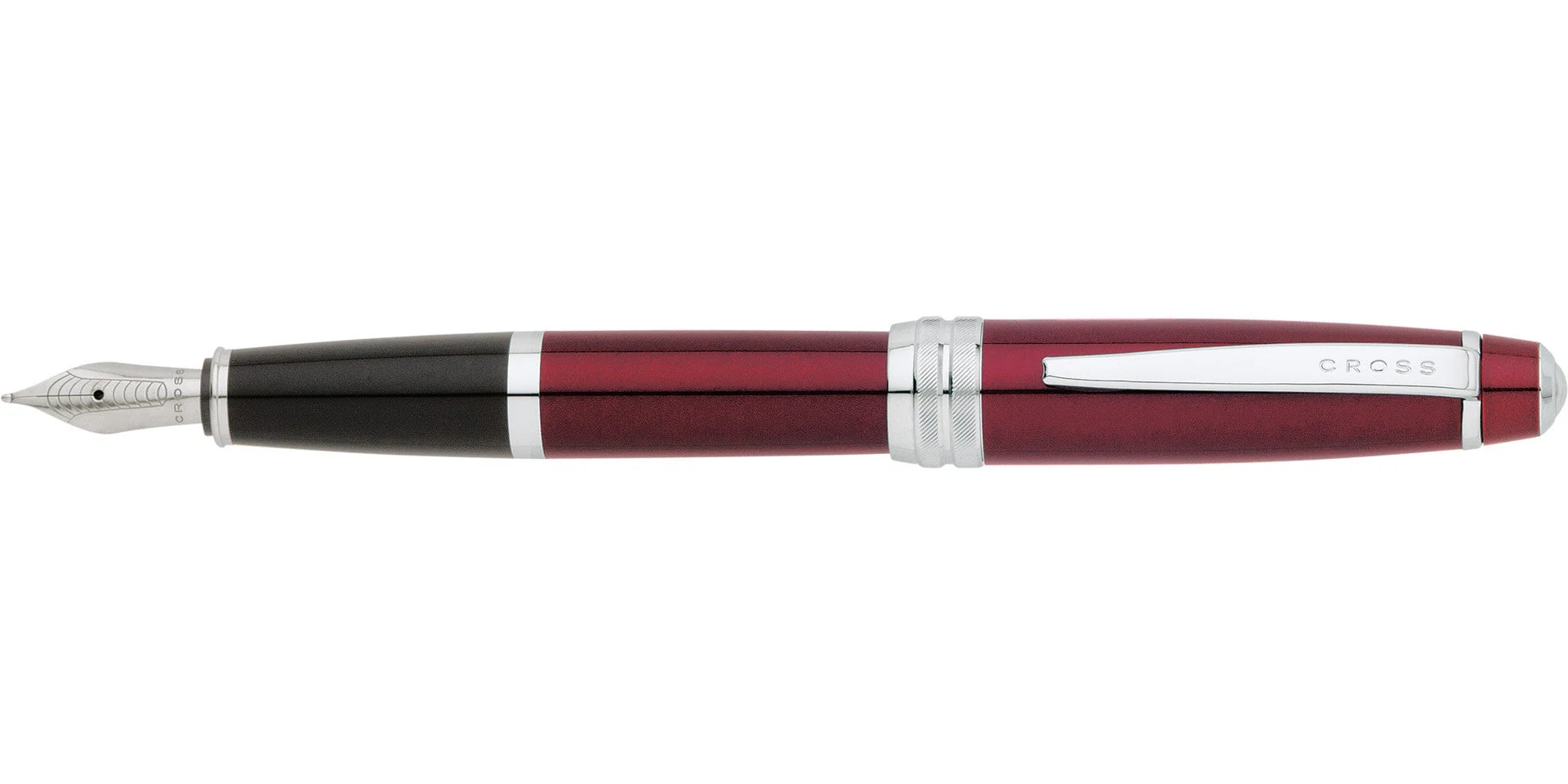 Bailey™ Red Lacquer Stainless Steel Medium Nib Fountain Pen - Image 3