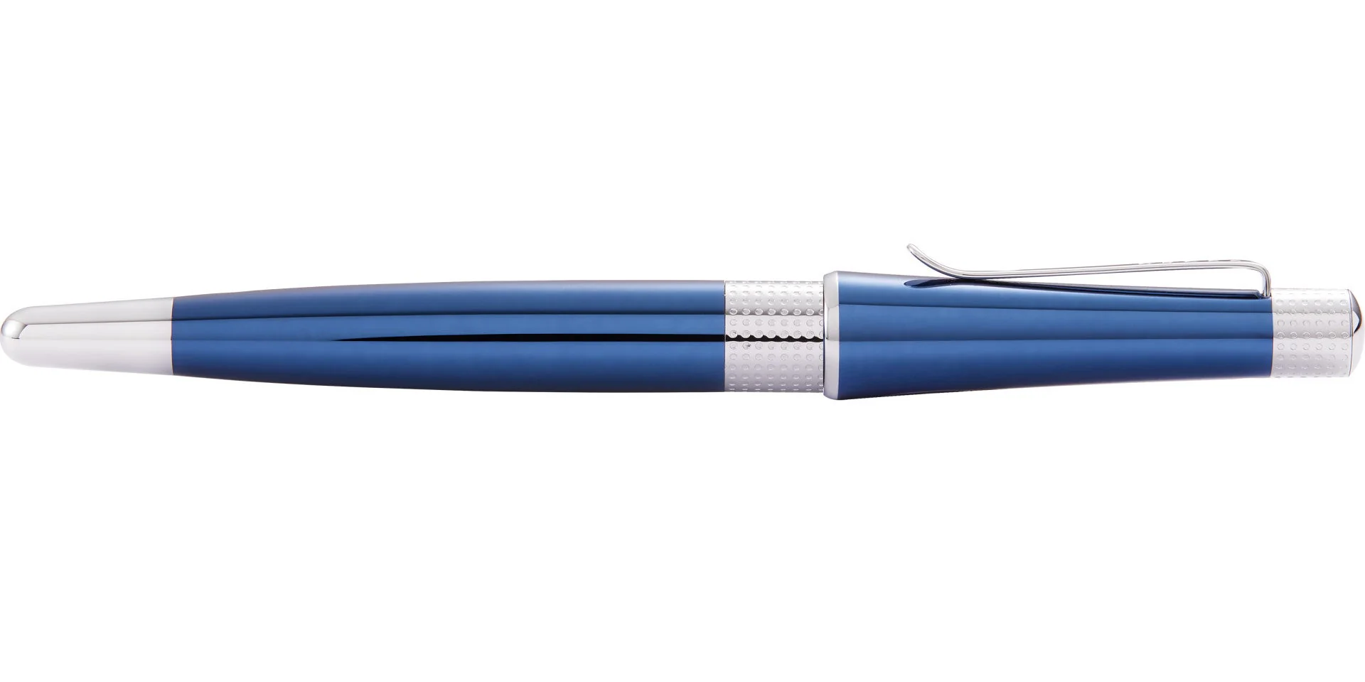 Beverly Translucent Cobalt Blue Lacquer Rollerball Pen - Image 6