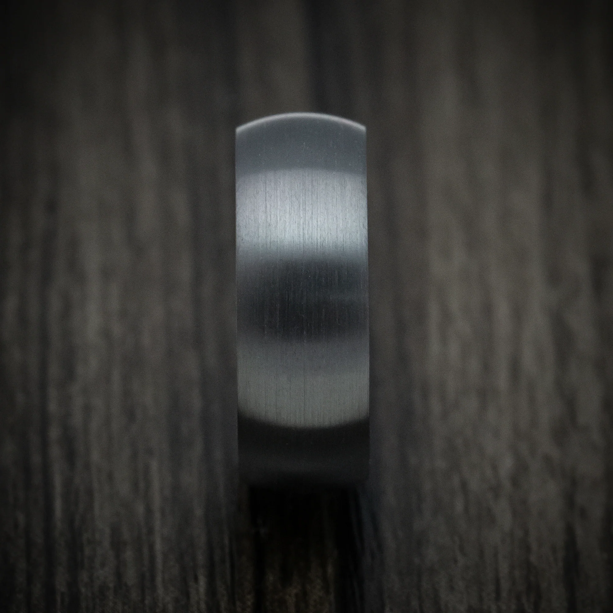 Black Zirconium and Dichrolam Sleeve Men's Ring Custom Made Band - Image 3
