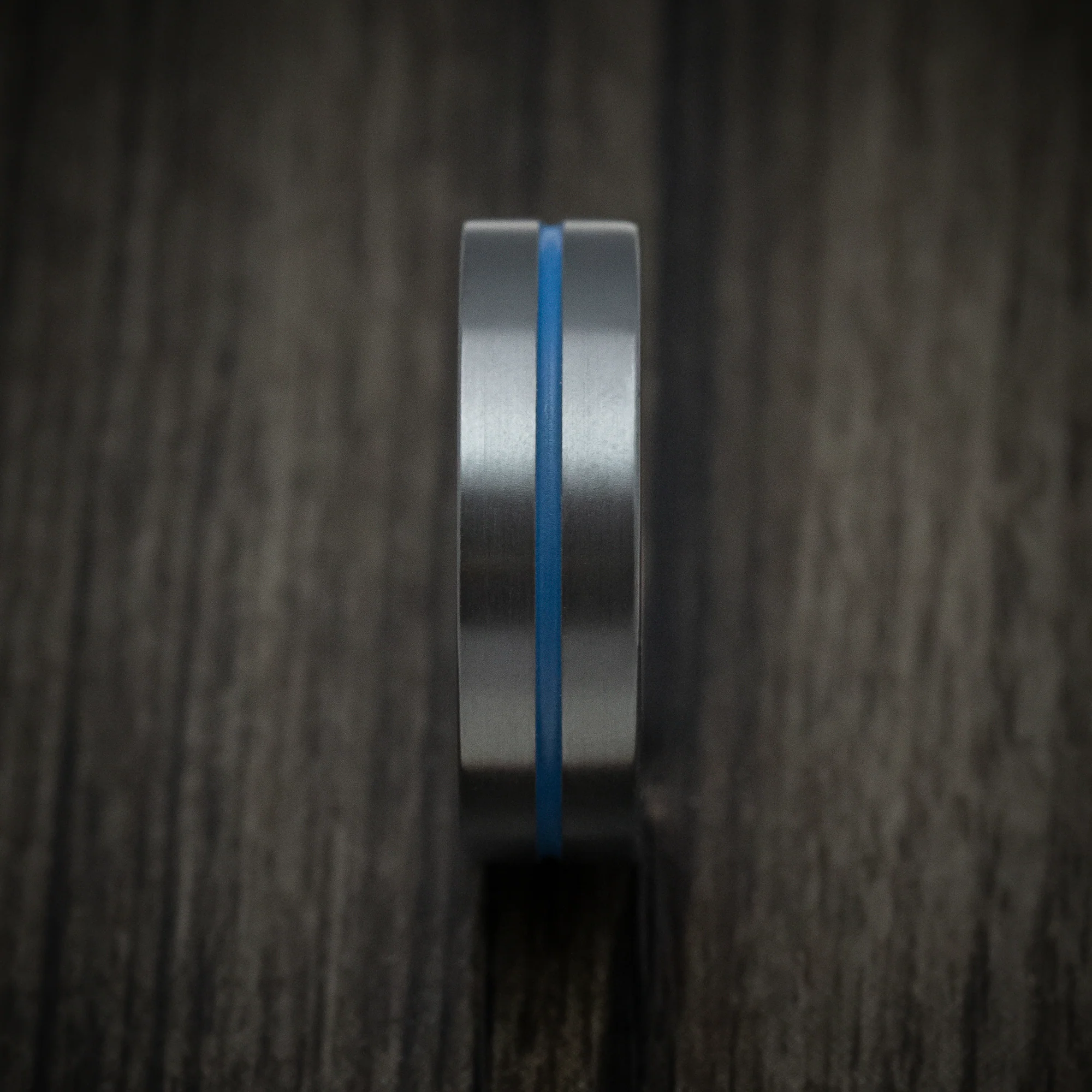 Black Zirconium and Gold Sleeve Men's Band with Cerakote Inlay - Image 3