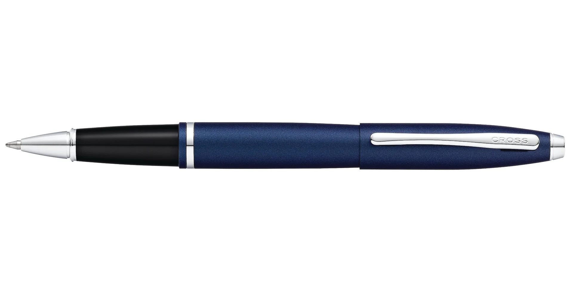Calais™ Matte Metallic Midnight Blue Rollerball Pen - Image 3