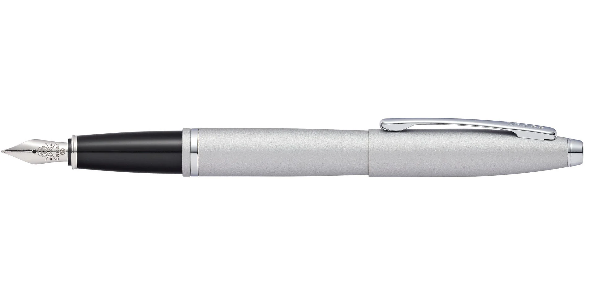 Calais™ Satin Chrome Stainless Steel Fine Nib Fountain Pen - Image 4